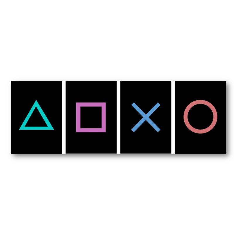 4تابلو شاسی طرح بازی مدل game decor کد 19 مجموعه 4 عددی