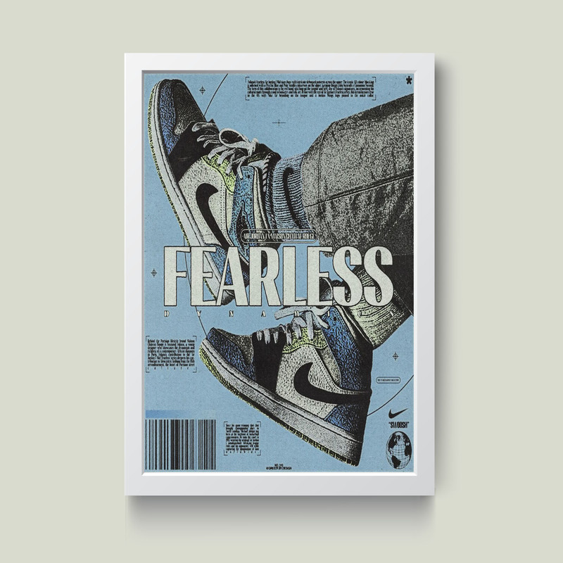 تابلو مدل جردن Fearless کد m2442-w