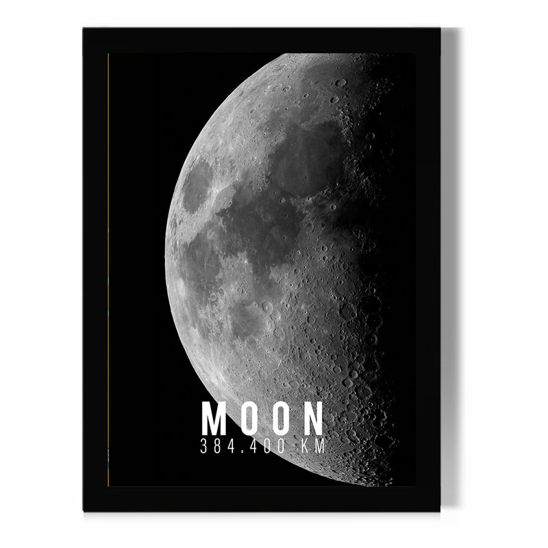 تابلو مدل دیواری طرح ماه Moon کد FD460