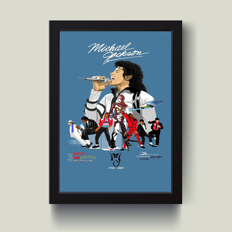 تابلو مدل مایکل جکسون michael jackson کد G14-34