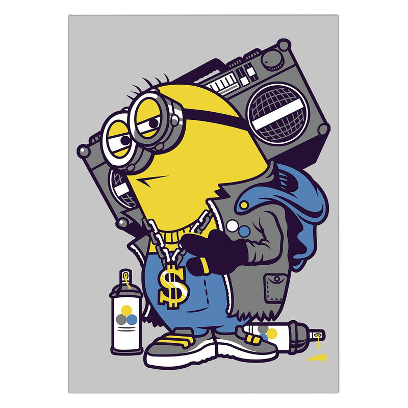 تابلوی ونسونی طرح Hip Hop Minion سایز 30 × 40