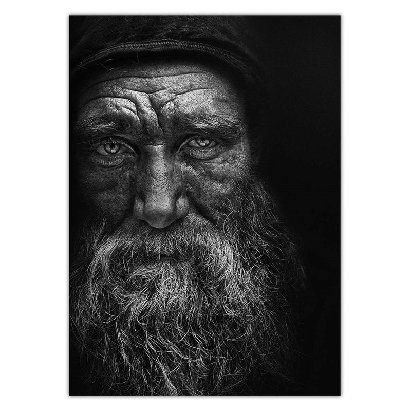 تابلو شاسی ونسونی طرح Stare To The Death سایز 30x40 سانتی متر