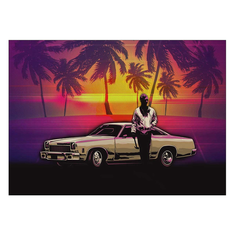 تابلوی ونسونی طرح Hotline Miami سایز 50x70