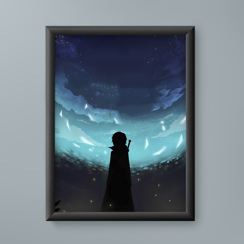 تابلو مدل انیمه کازوتو سورد آرت Kazuto Sword Art anime 04