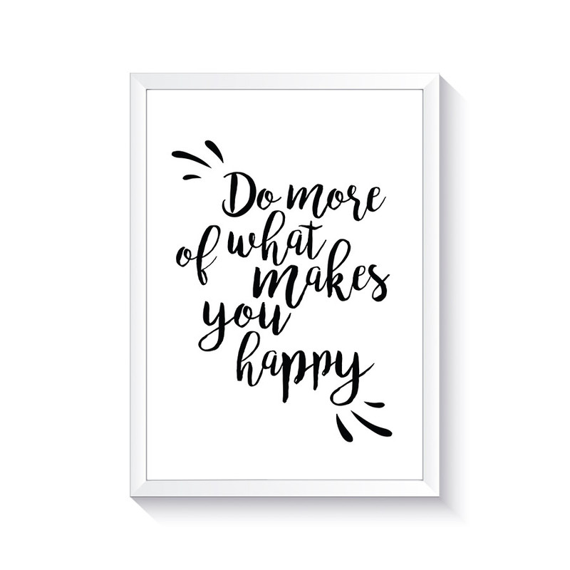 تابلو وینا مدل Do More Of What Makes You Happy