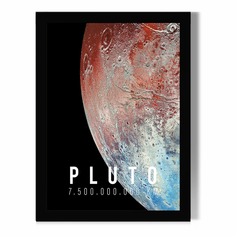 تابلو مدل دیواری طرح سیاره پلوتون Pluto کد FD464