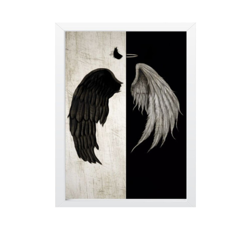 تابلو مدل میس فریم بال ها Devil and Angel