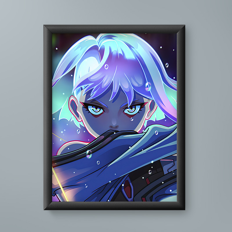 تابلو مدل انیمه لوسی سایبرپانک Lucy Cyberpunk anime 03