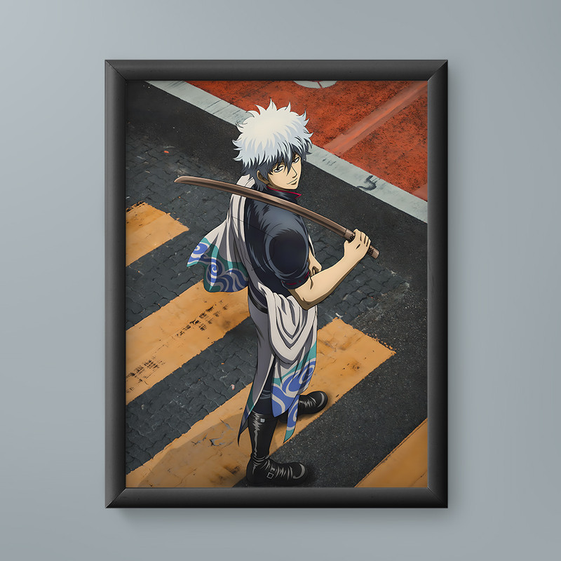 تابلو مدل انیمه ساکاتا گینتوکی گینتاما Sakata Gintoki Gintama anime 02