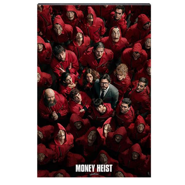 تابلو شاسی آواویز مدل سریال Money Heist خانه کاغذی کد 4G479